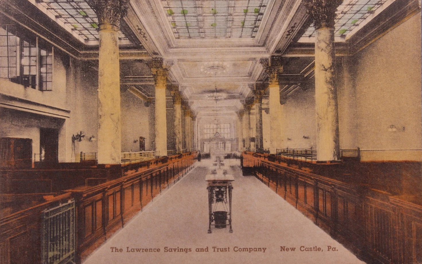 Lawrence Savings and Trust building interior