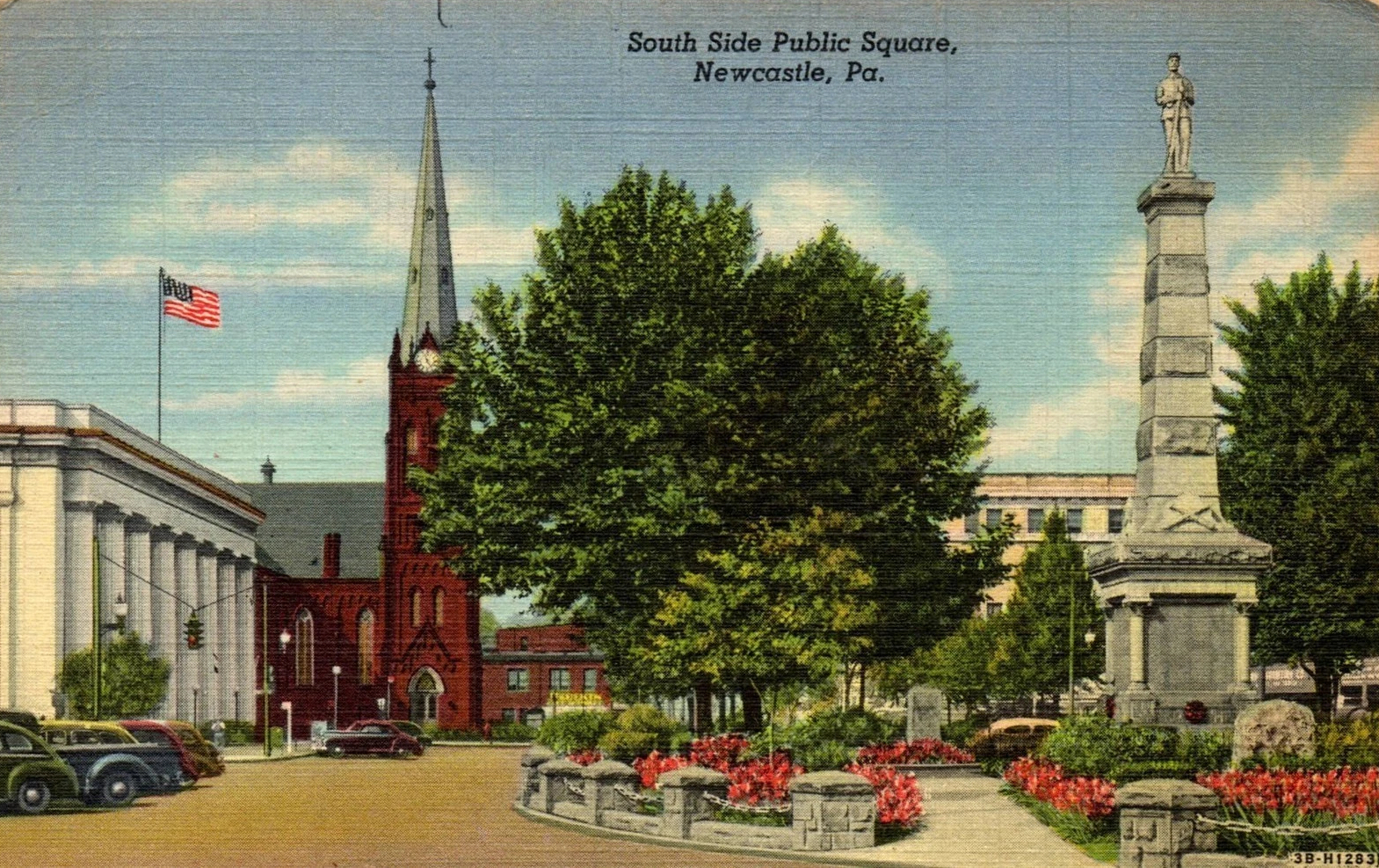 Public Square with flowers
