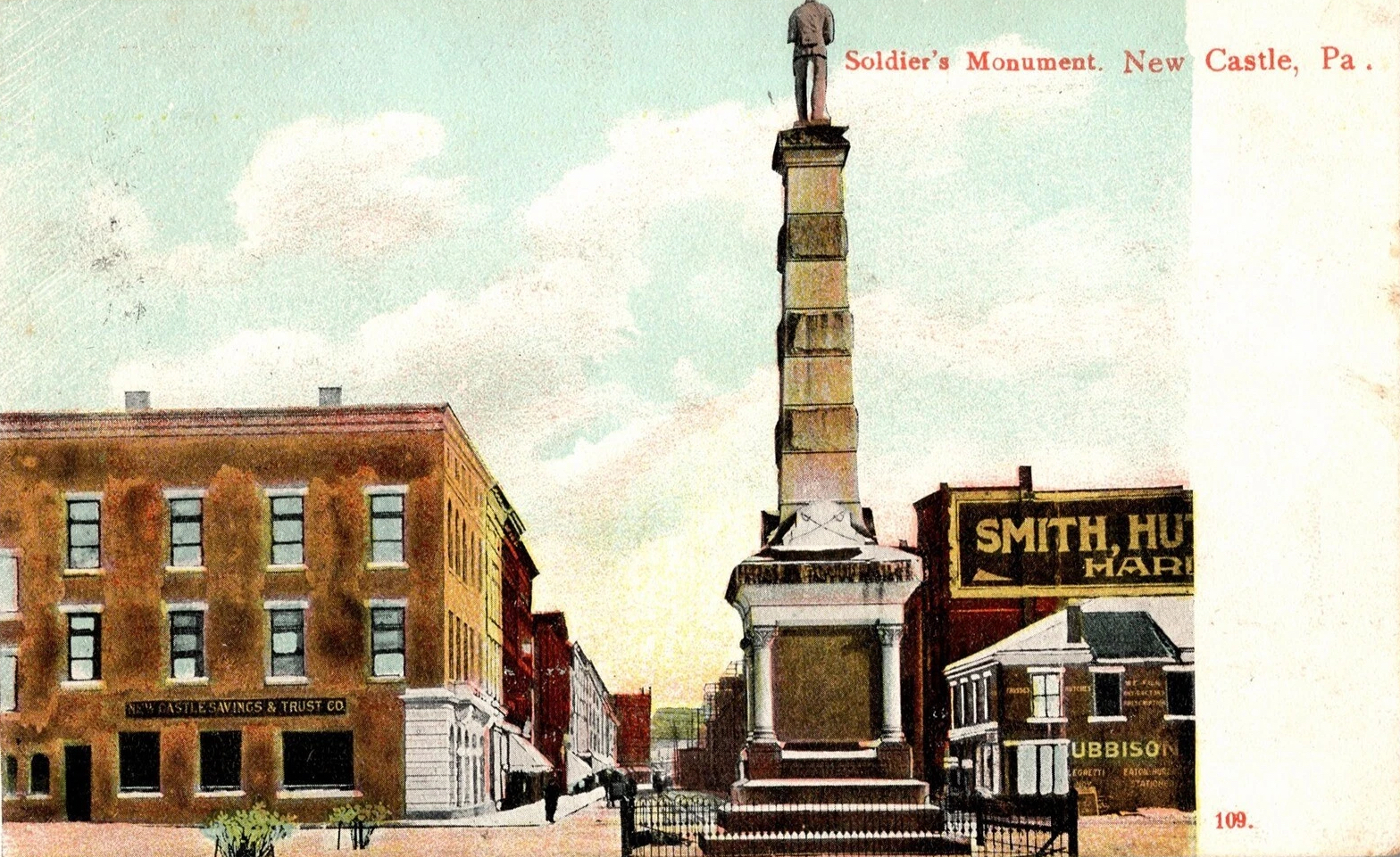New Castle Public Square monument