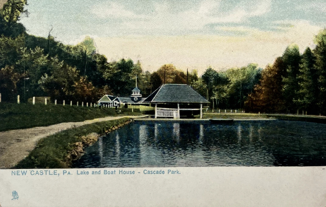 Lake and Boat House at Cascade Park